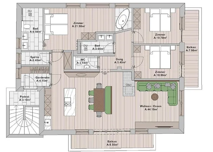 Loeberbauer, Apartman Tux