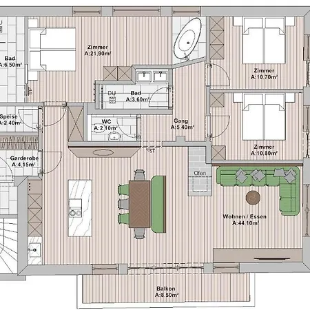 Loeberbauer, Apartmán Tux